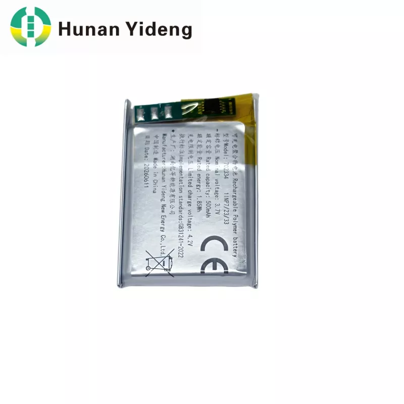 1,85 Wh 702334 prispôsobená batéria s konektormi Molex