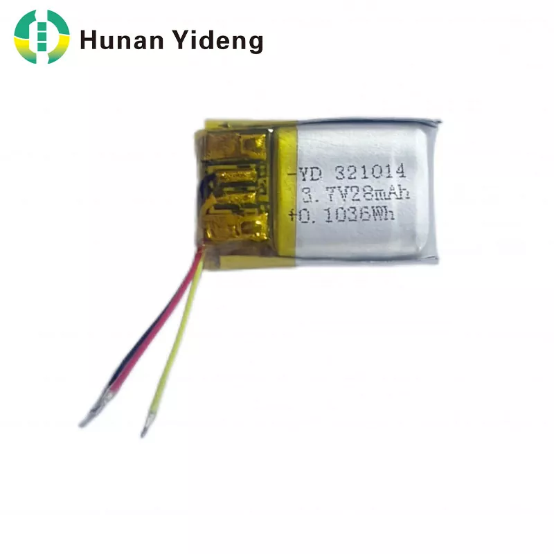 321014 28mah 3,7V nabíjateľná malá prizmatická batéria