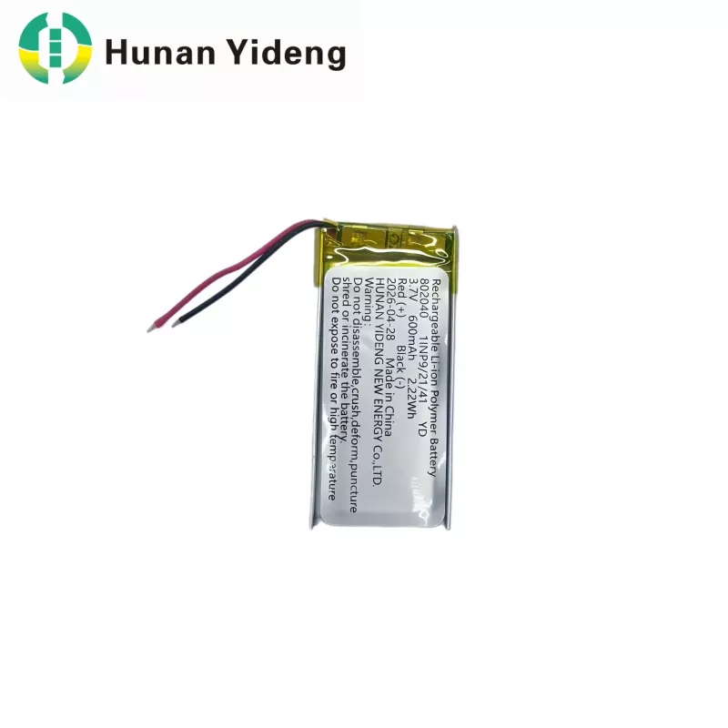 802040 600mAh nabíjateľná batéria pre hlasový záznamník a elektrické hračky