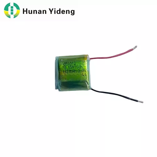 551012 3.7V 43mah Electric Toys Li Polymer Battery
